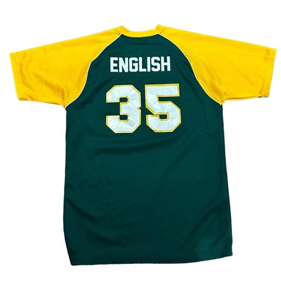 Oakland A’s MLB Yellow & Green Jersey with #35 English Adult Medium - Picture 2 of 5